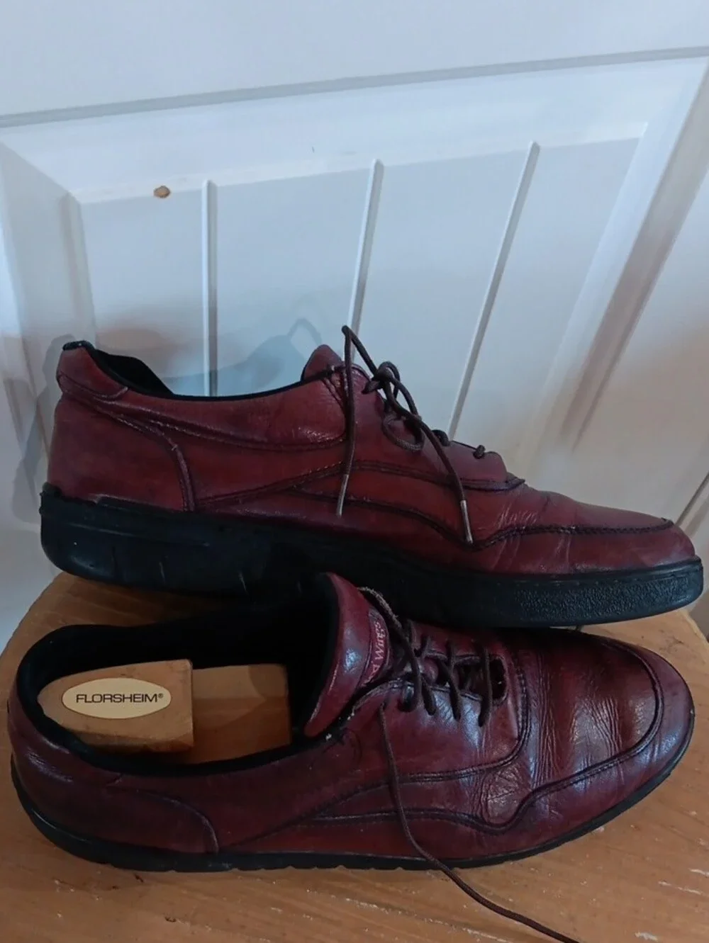 Vintage Red Wing Griptec Burgundy Leather Oxford Walking Shoes Men’s 10.5 D